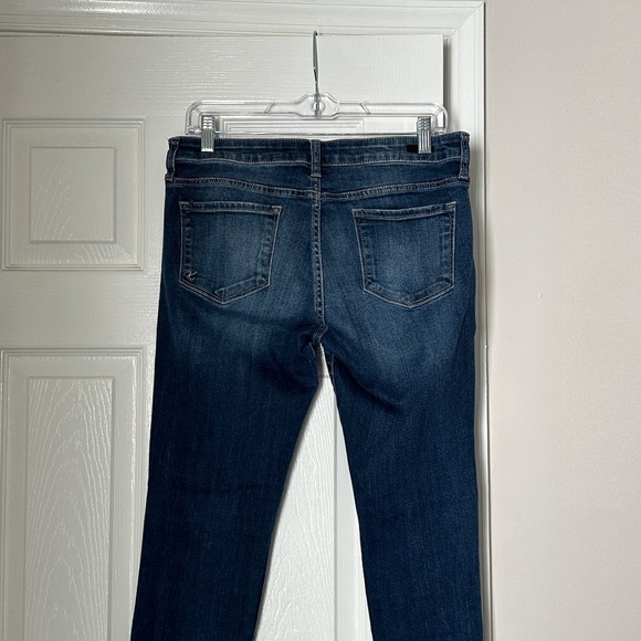 Kut from The Kloth Boyfriend jeans Medium Dark wash Distressing Size 8 Women - Picture 2 of 8